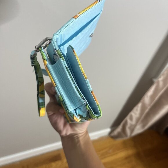 Vera Bradley Smartphone Wristlet New Lemon Grove RFID Quilted - Picture 7 of 7